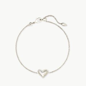 Kendra Scott Ari Heart Silver Chain bracelet